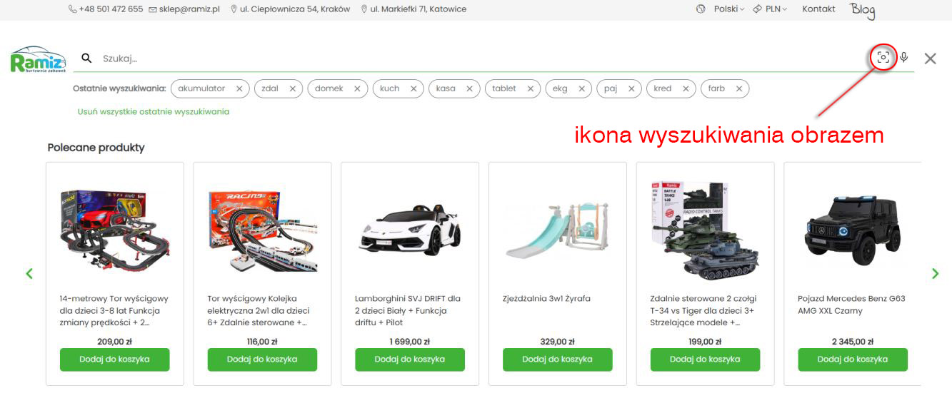 wyszukiwanie zabawki online